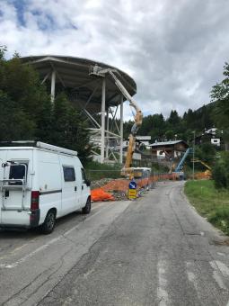 Hubschrauberlandeplatz eines Krankenhauses