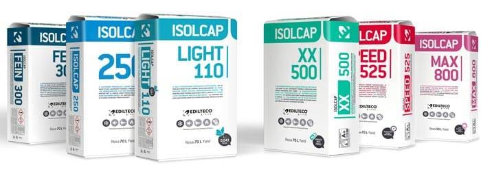 Fertigmischungen der Isolcap-Linie von Edilteco